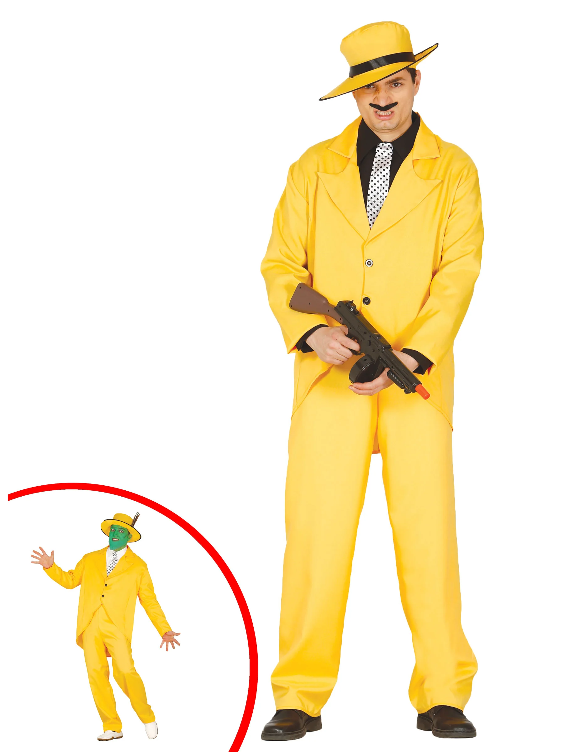 Bild von Gangster-Kostüm gelb