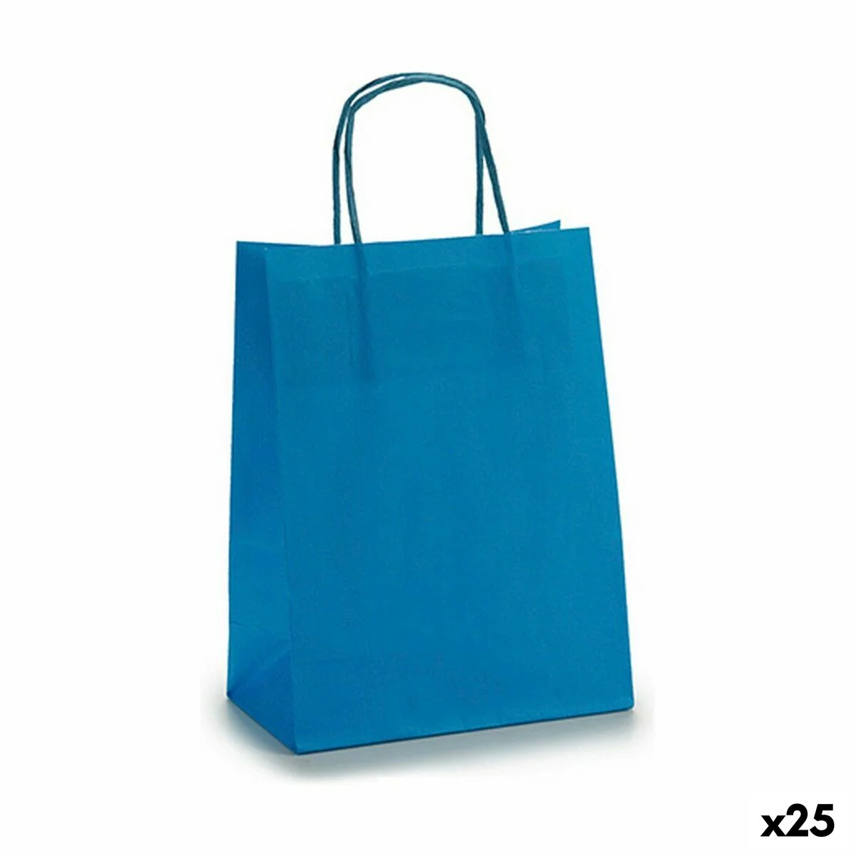 Bild von Papiertaschen 18 x 8 x 31 cm Blau (25 Stück)