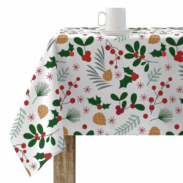 Bild von SG Accessories Tischdecke, Fleckenabweisende geharzte Tischdecke Belum Merry Christmas Bunt 250