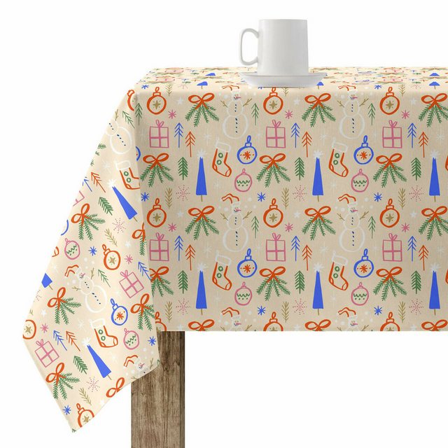 Bild von SG Accessories Tischdecke, Fleckenabweisende Tischdecke Belum Merry Christmas 41 Bunt 300 x 150