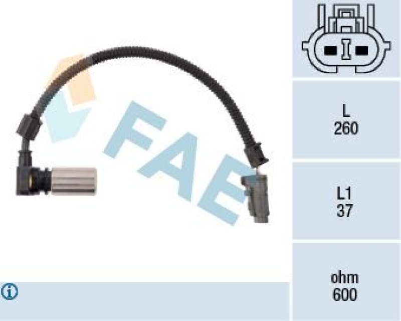 Bild von FAE Drehzahlsensor, Automatikgetriebe  für SKODA VW SEAT AUDI 001927321 79086