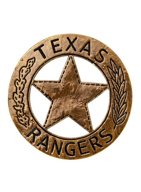 Bild von Metamorph Polizei-Kostüm Texas Ranger Sheriffstern, Originalgetreue Replik dieses klassischen Abzeichens
