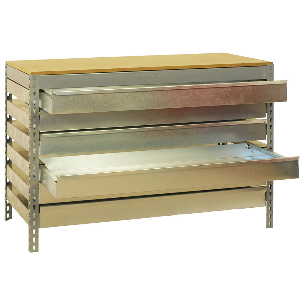 Bild von Simonrack Werkbank SIMONWORK BT5 BOX grau 6 Schubladen 91,0 x 61,0 x 84,2 cm