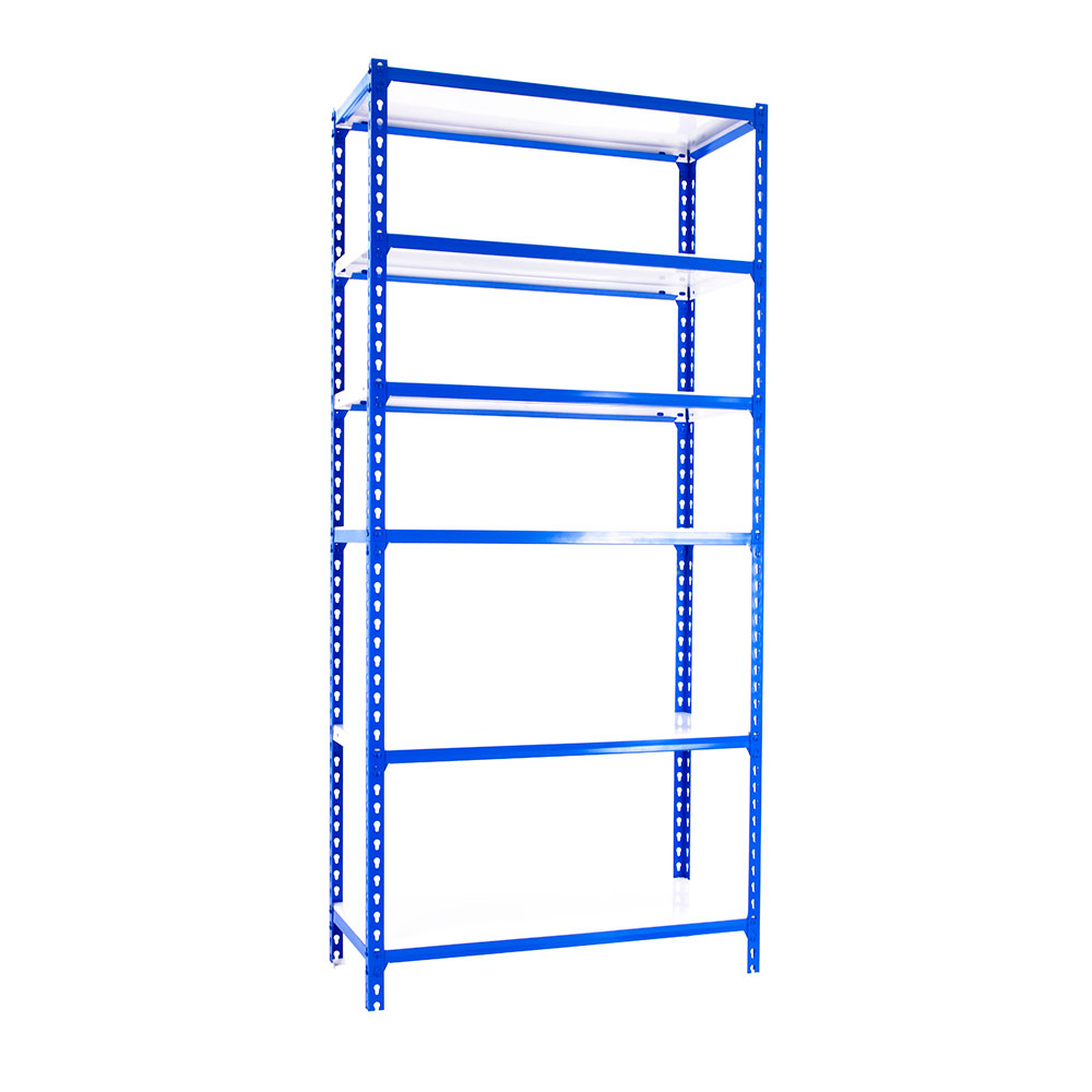 Bild von Simonrack Schwerlastregal SIMONCLICK 6 8435104953907 blau, weiß 90,0 x 40,0 x 250,0 cm