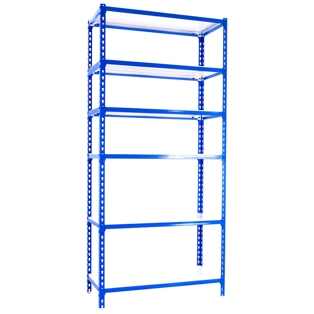 Bild von Simonrack Schwerlastregal SIMONCLICK SUPERPLUS 6 8435104954140 blau, weiß 110,0 x 50,0 x 250,0 cm