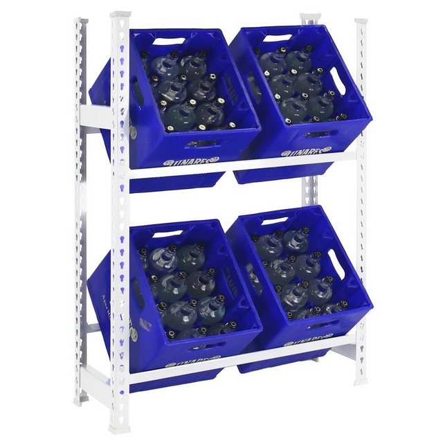 Bild von Simonrack Getränkekistenregal SIMONBOTTLE 2 8435104962503 weiß 80,0 x 30,0 x 100,0 cm