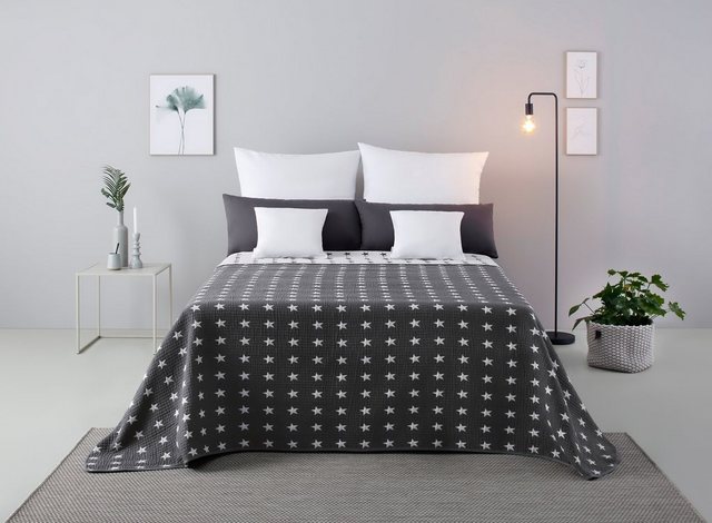 Bild von my home Tagesdecke "Yolanda", gesteppte Tagesdecke, Überwurf für Bett, Tisch oder Sofa, Material 50% Baumwolle & 50% Polyester, Kinder- und Erwachsenendecke