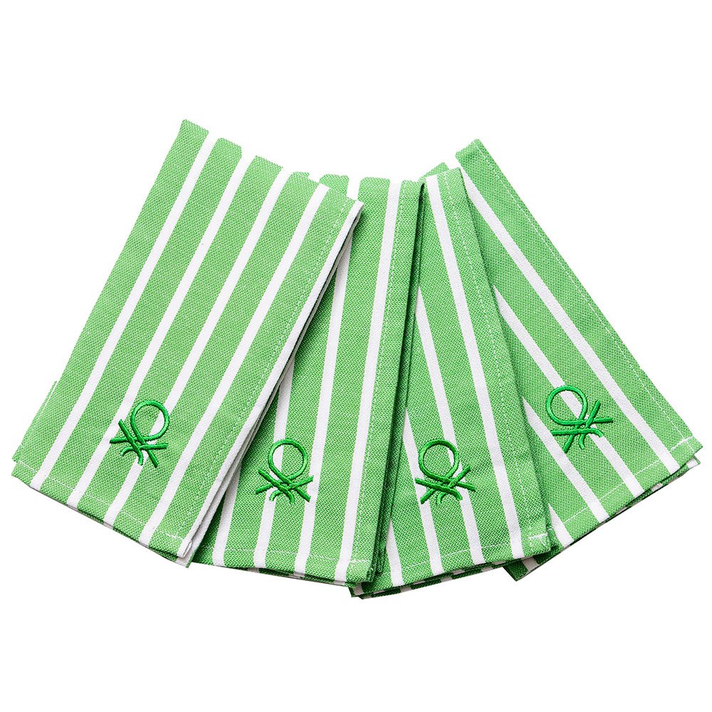 Bild von UNITED COLORS OF BENETTON. Set mit 4 Geschirrtüchern, 33 x 45 cm, 170 g/m², 100% Baumwolle, grün BE049
