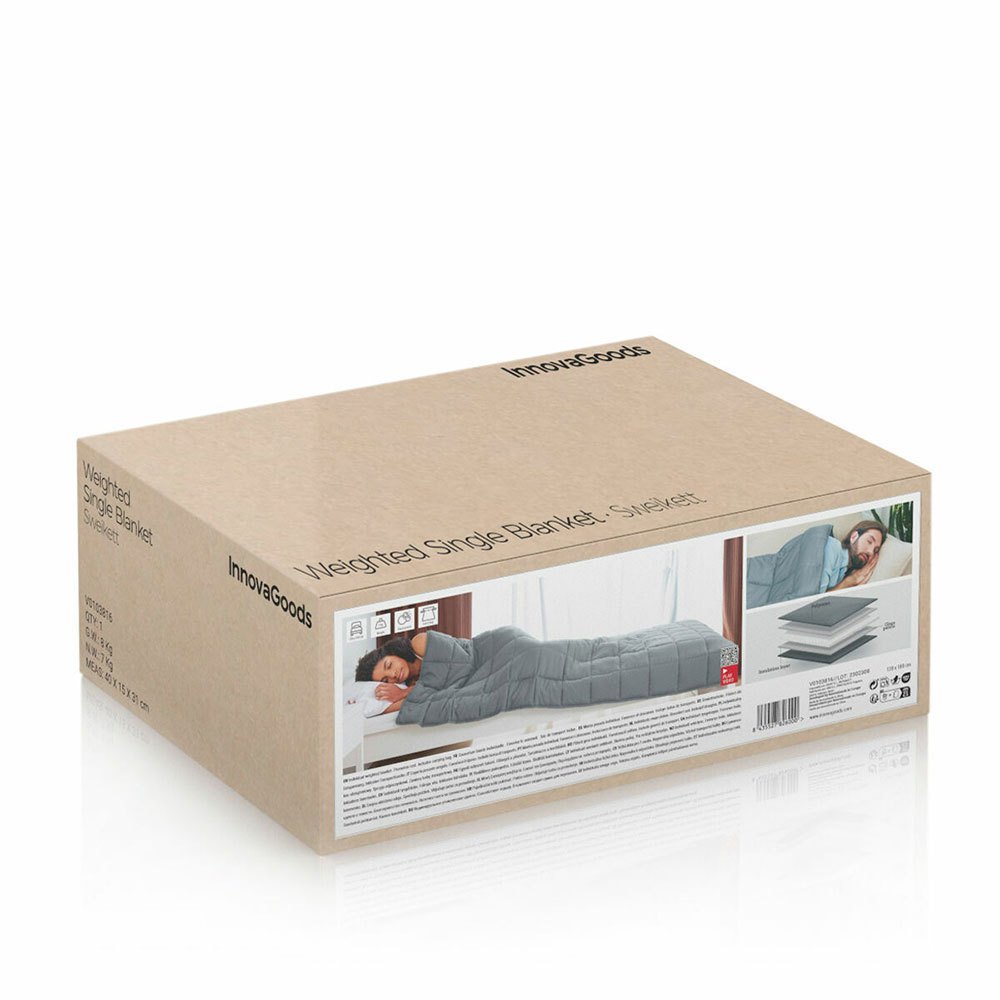 Bild von Innovagoods Sweikett Weighted Blanket 120x180 Cm Beige