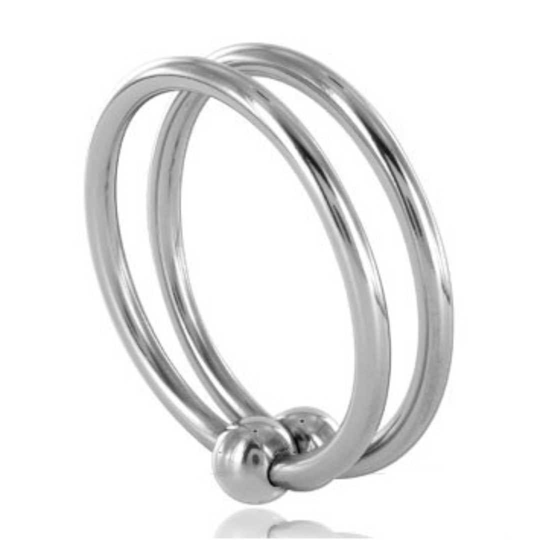 Bild von Ringset aus Penis-und Hodenring aus Stahl, Metal Hard