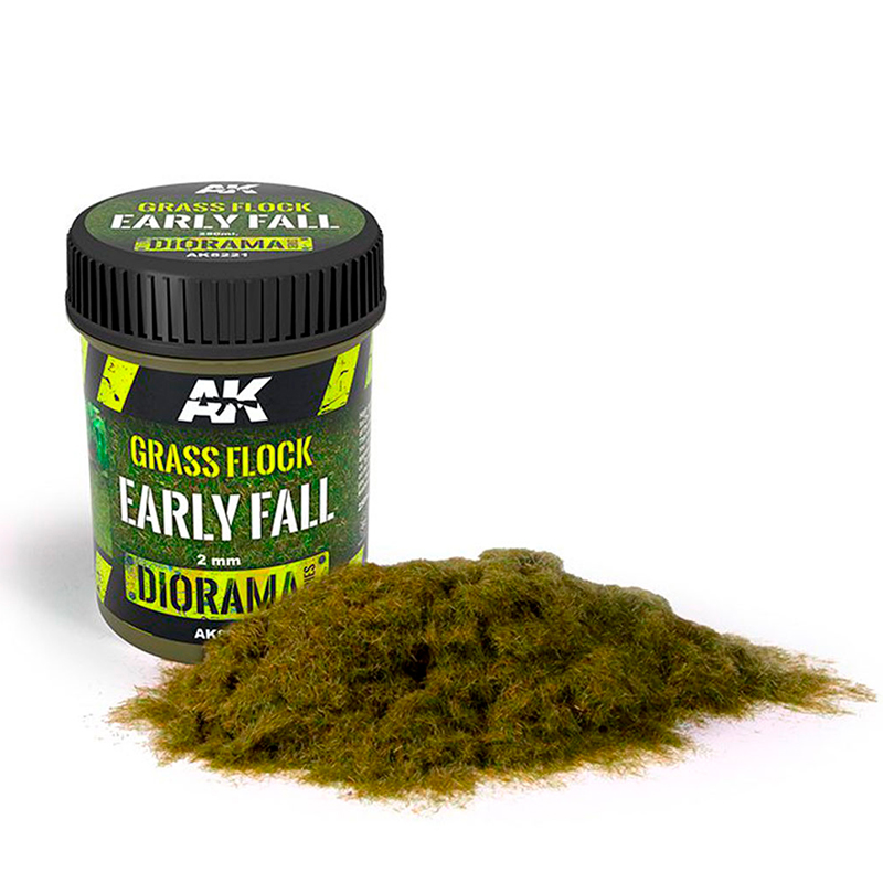 Bild von AK Interactive Grass Flock 2mm Early Fall 250ml AK8221 Grasstreu