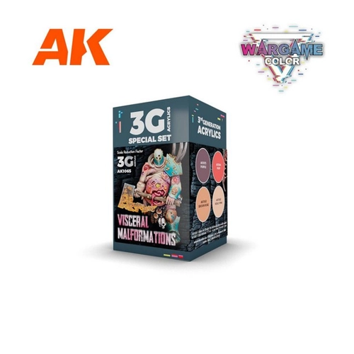 Bild von AK Interactive Acrylfarbe Wargame Set Visceral Malformations (4x17ml)