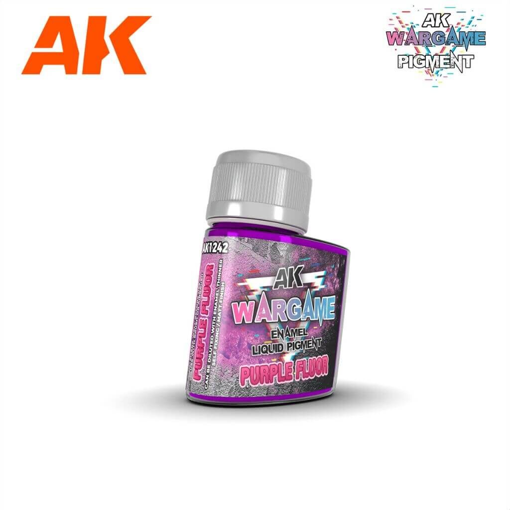 Bild von AK Interactive Wargame Enamel Liquid Pigments Purple Fluor 35ml