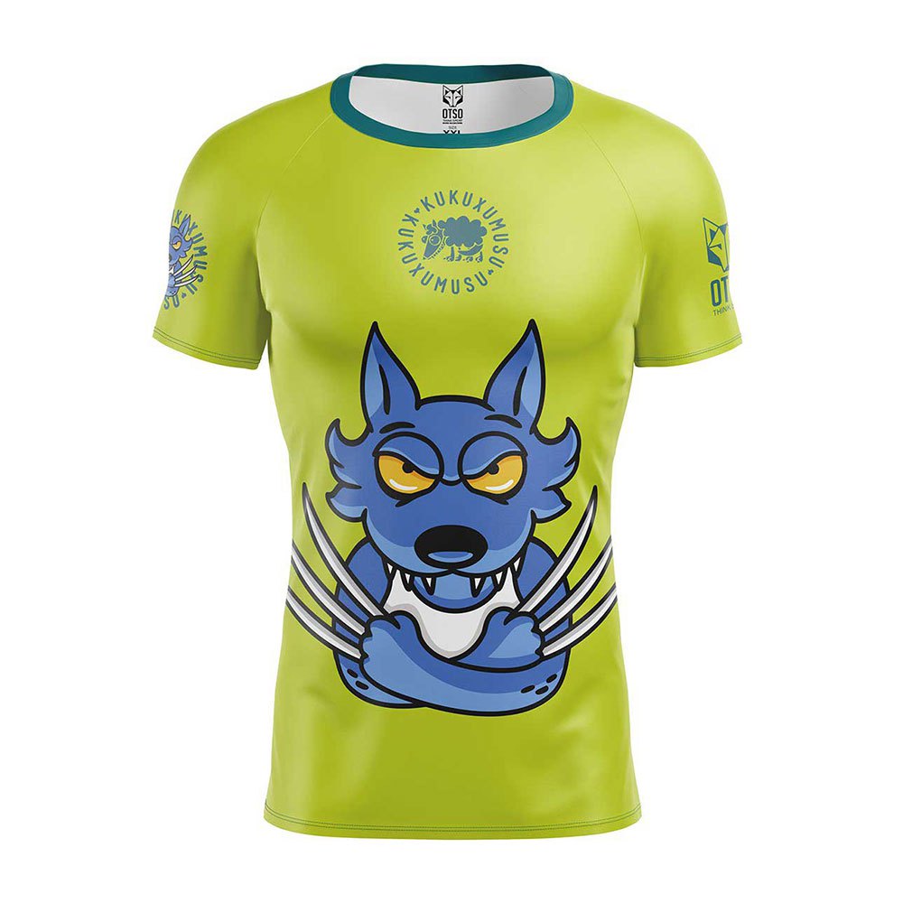 Bild von Otso Kukuxumusu Wolfezno Short Sleeve T-shirt Grün S Mann
