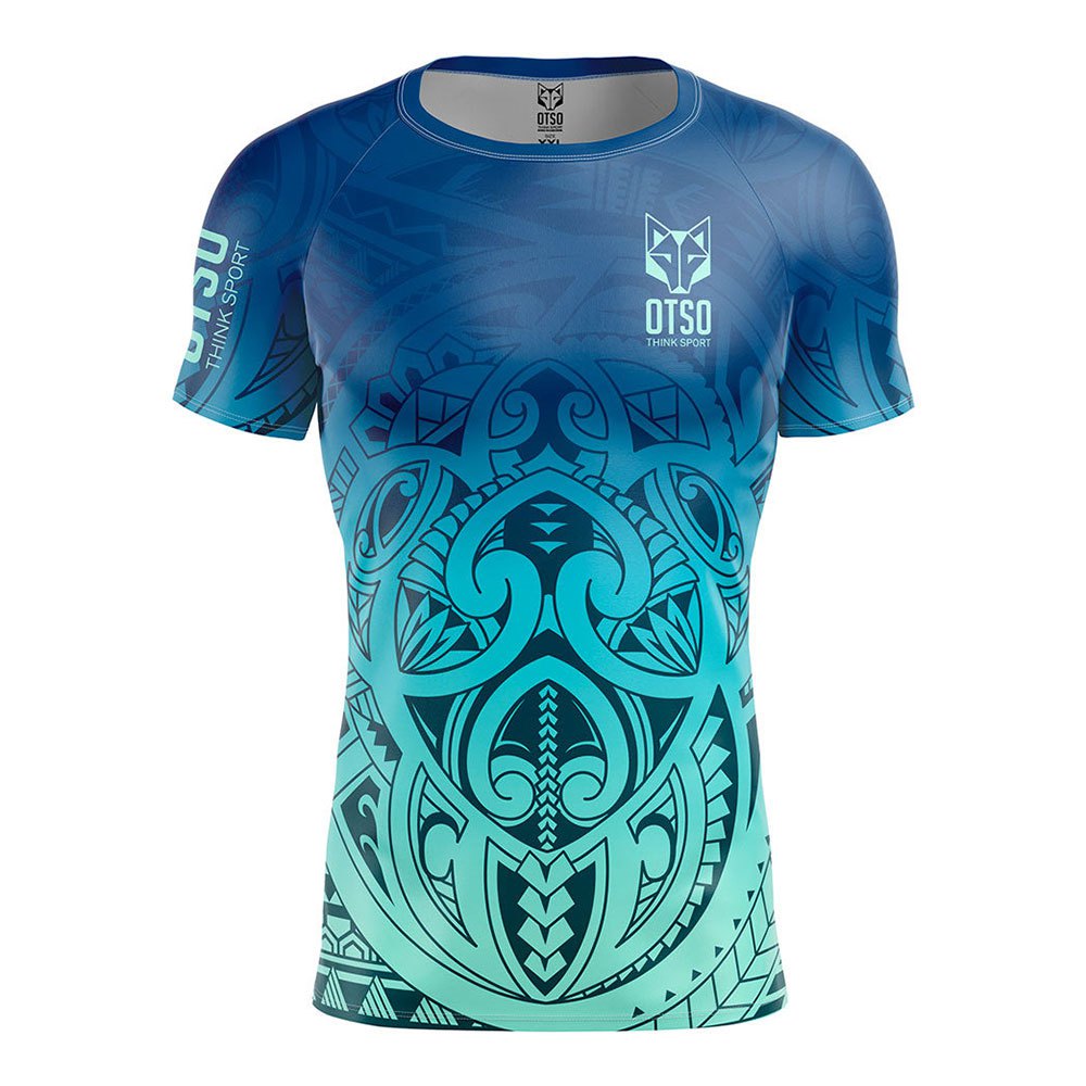 Bild von Otso Maori Tangaroa Short Sleeve T-shirt Blau M Herren