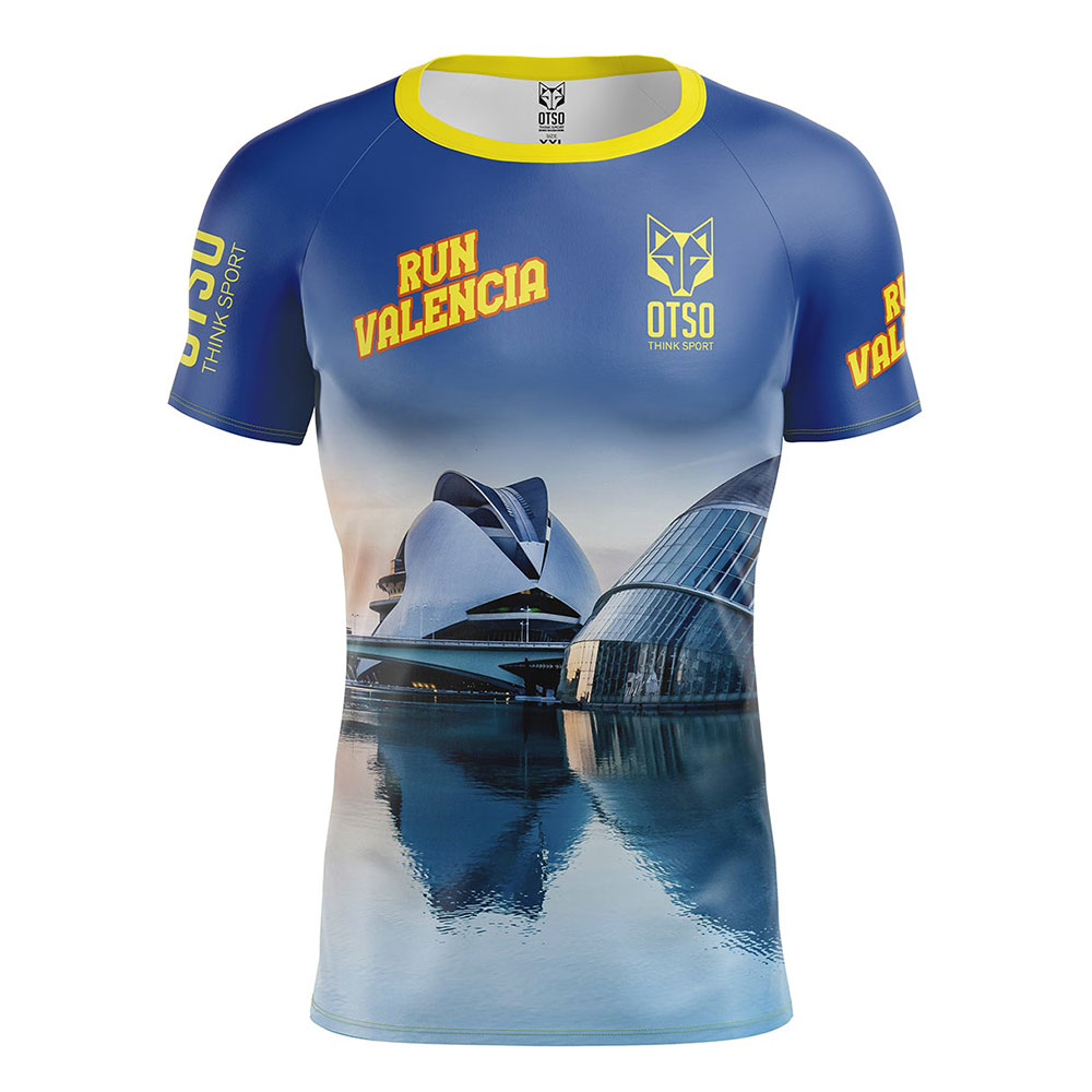 Bild von Otso Run Valencia 2024 Short Sleeve T-shirt Blau M Herren
