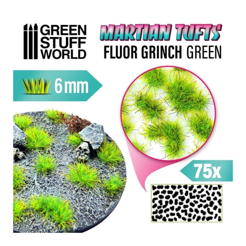 Bild von Green Stuff World Martian Tufts Fluor Grinch Grün – Eine kreative Dekoration für Dioramen