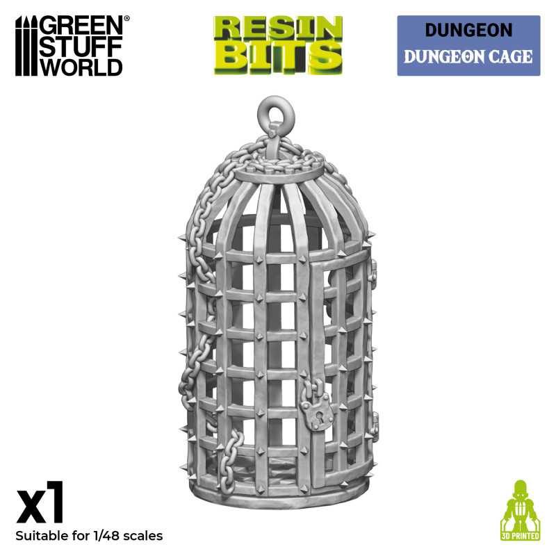 Bild von Green Stuff World Dungeon Käfig (1) 3D printed Dungeon Cage