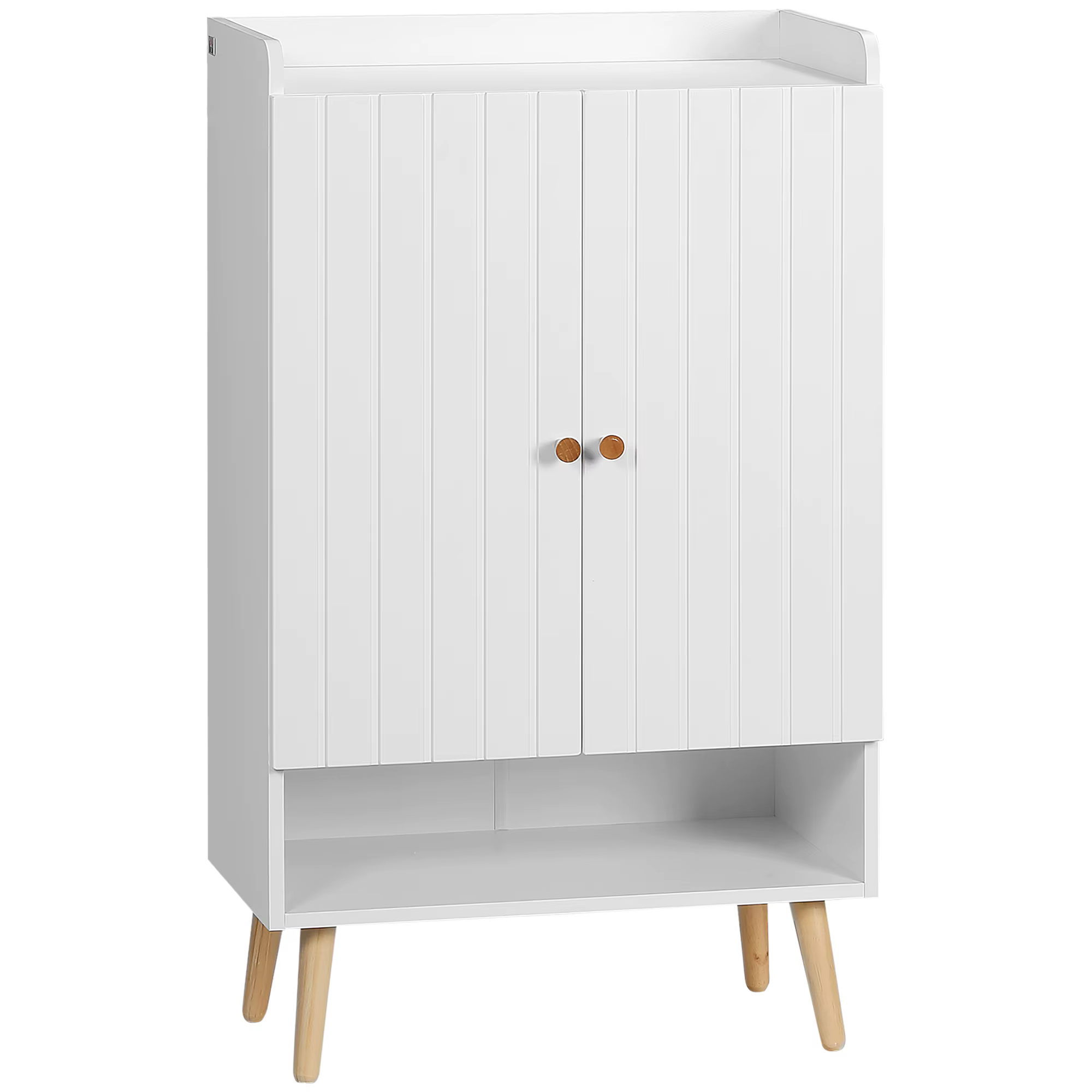 Bild von Homcom Schuhs chrank mit 2 Türen für 15 Paar Schuhe 60x33x100 cm