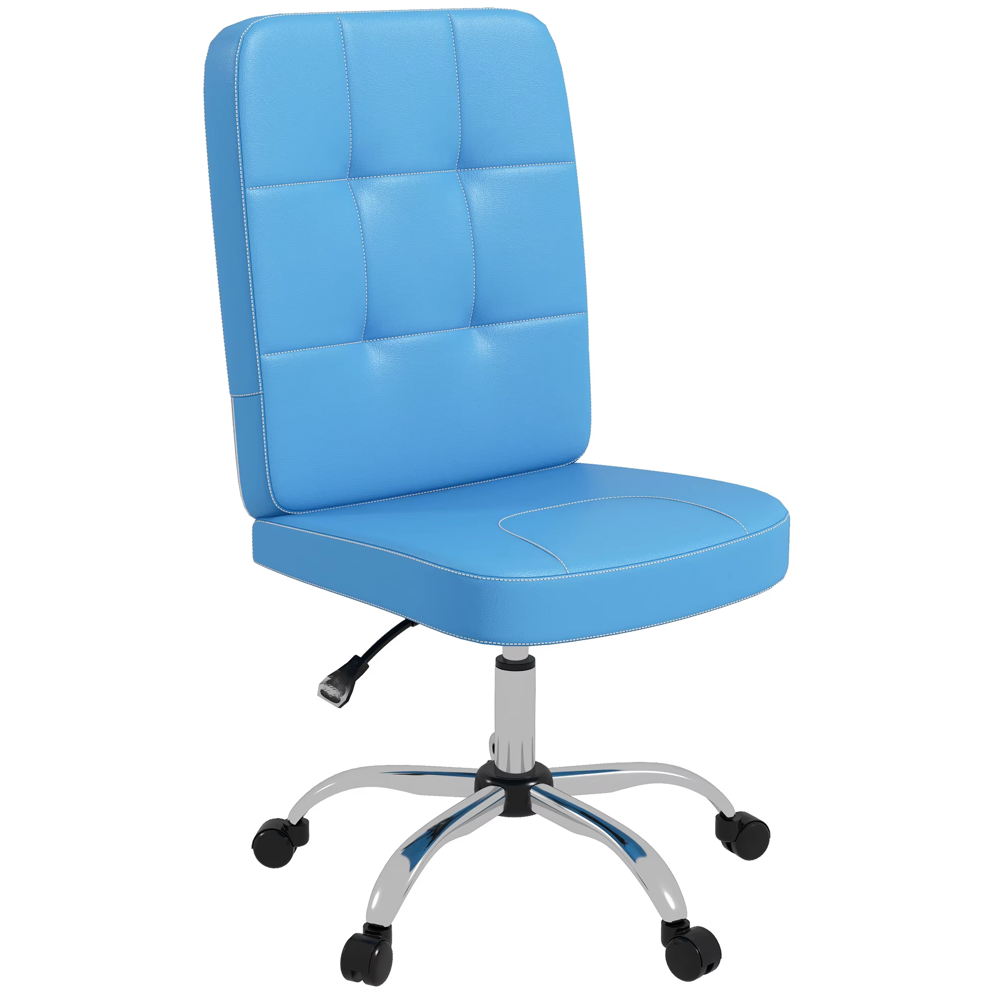 Bild von Vinsetto arm loser Bürostuhl mit einstellbarer Höhe 45x59x90-100 cm blau