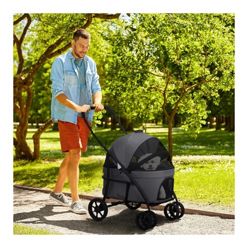 Bild von PawHut 2 in 1 Hundewagen – Der ideale Begleiter für kleine Haustiere