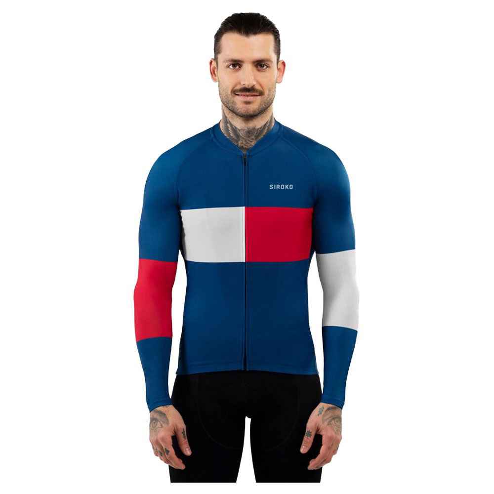 Bild von Siroko M2 Vezzana Long Sleeve Jersey Blau XL Mann