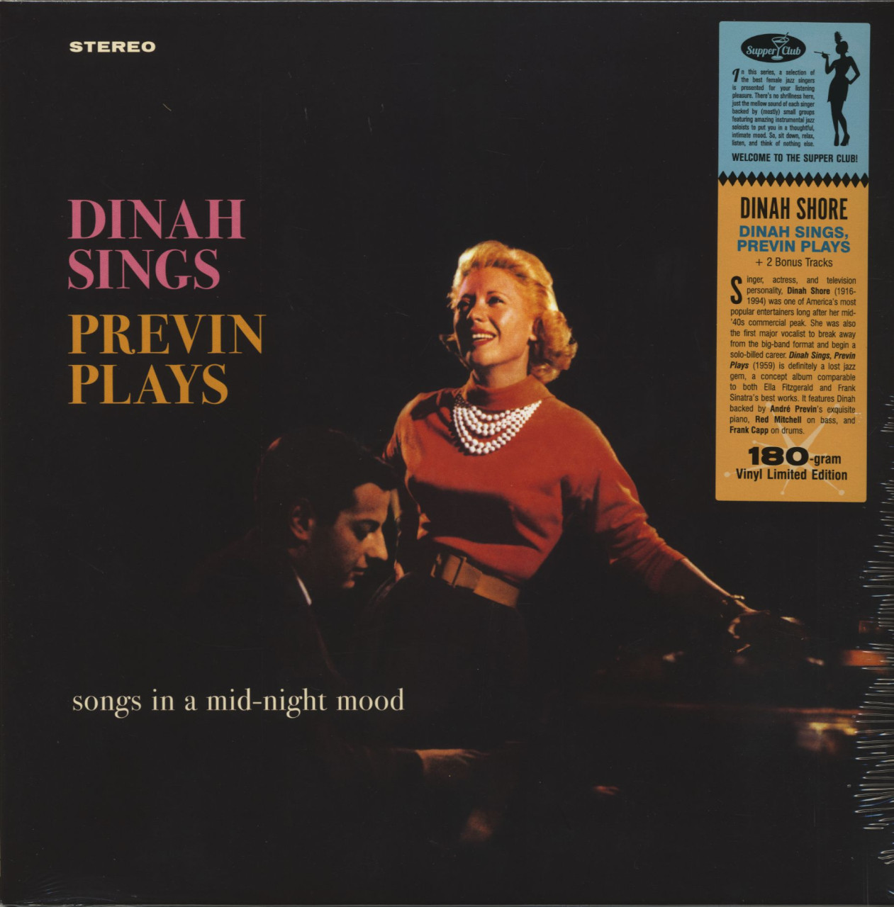 Bild von Dinah Shore - Dinah Sings, Previn Plays Songs In A Mid-Night Mood (LP, 180g Vinyl, Ltd.)