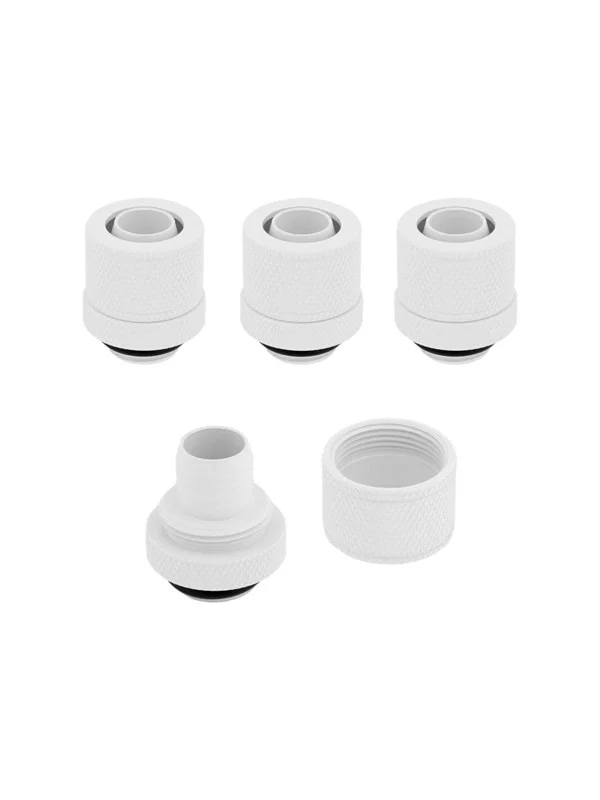 Bild von Corsair Hydro X Series XF Compression 10/13mm (3/8” / 1/2”) ID/OD Fitting Four Pack White