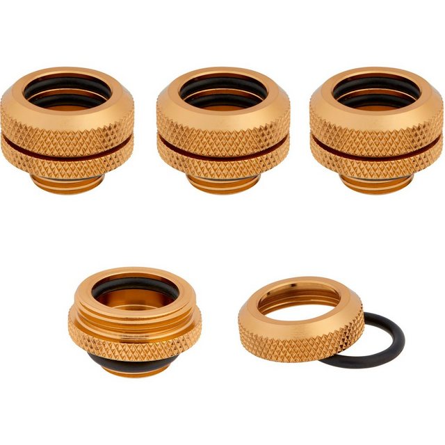 Bild von Corsair Hydro X Series Fitting XF Hardline 4-pack, Wasserkühlung Anschluss, Gold