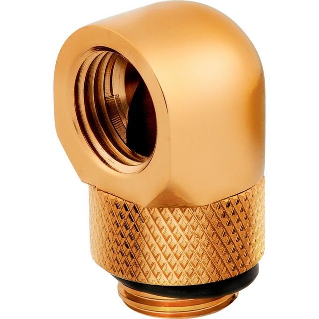 Bild von Corsair Hydro X Series 90° XF Adapter 2-pack, Wasserkühlung Komponenten Zubehör, Gold
