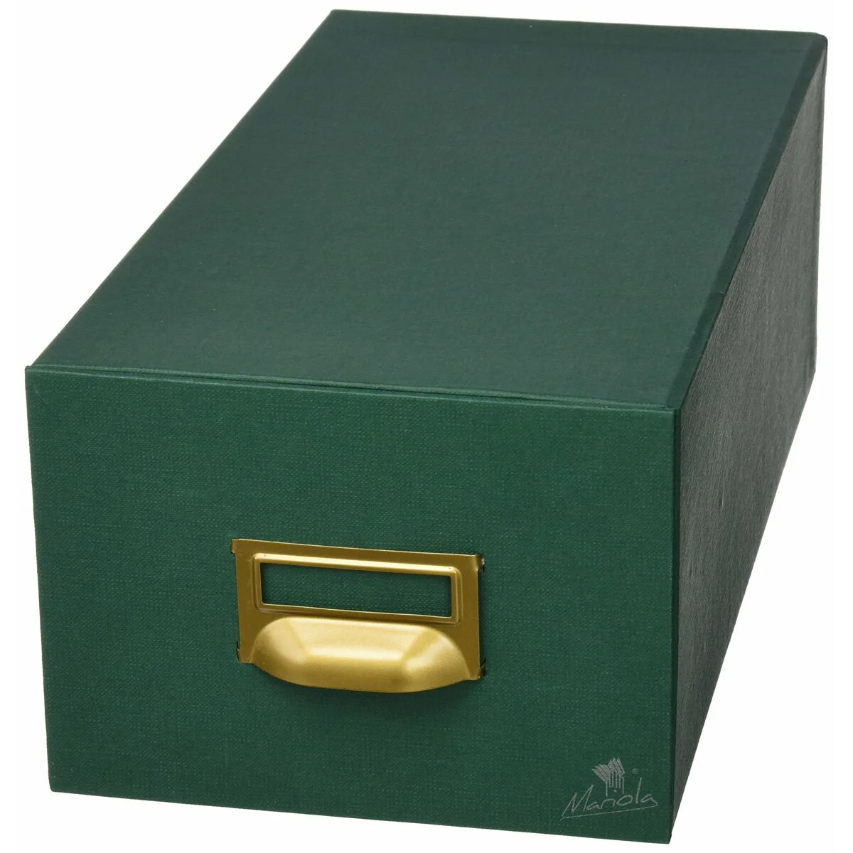 Bild von Nachfüllbarer Aktenschrank Mariola grün Pappe 18 x 12,5 x 35 cm