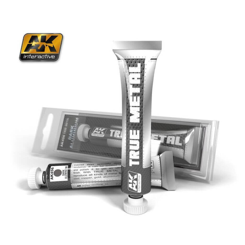 Bild von AK Interactive Acrylfarbe TRUE METAL - DARK ALUMINIUM (20ml)
