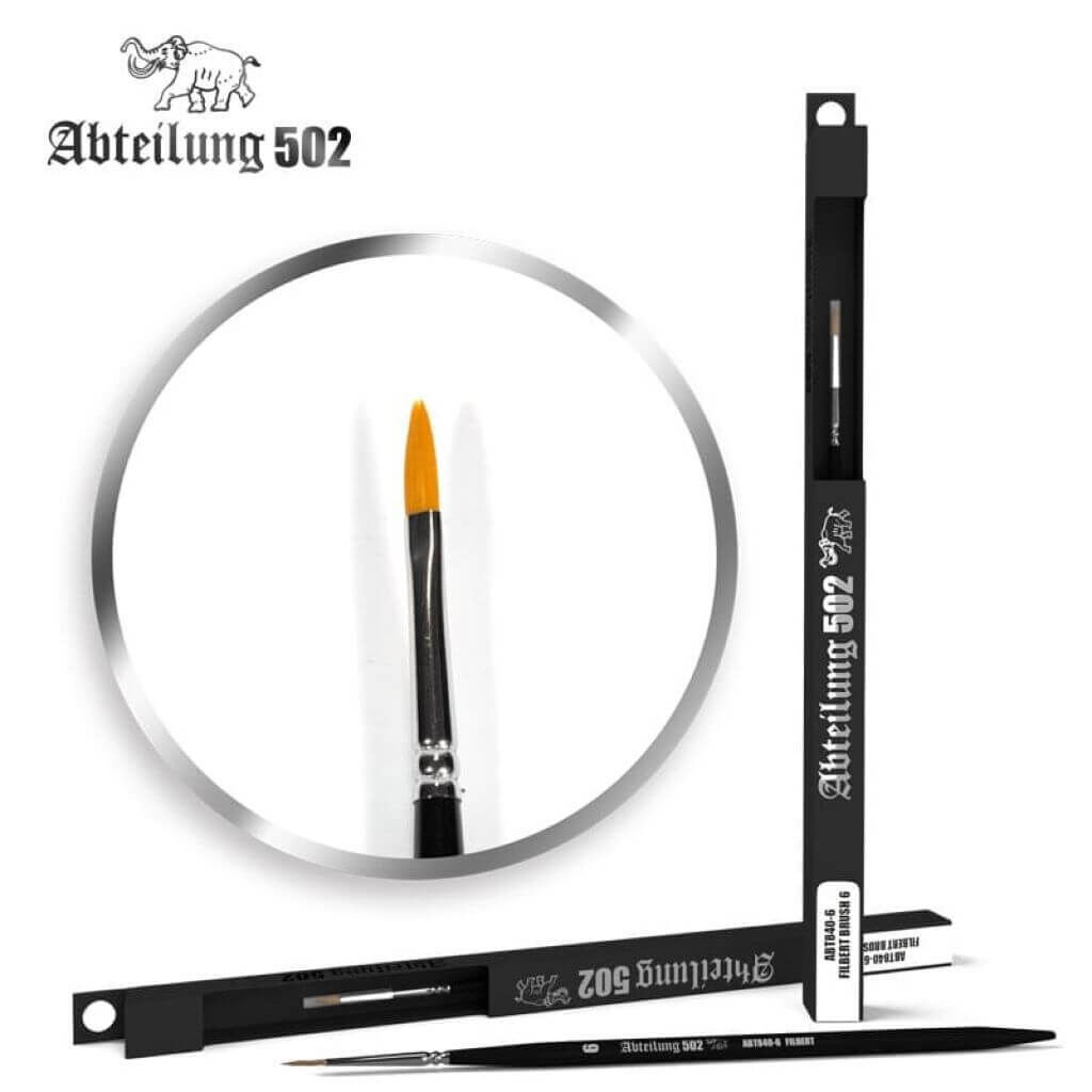 Bild von Abteilung 502 Filbert Brush 6 Synthetic Pinsel Malerei Malen Modellbau