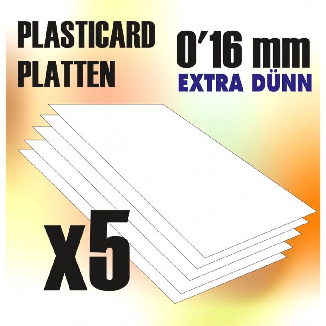 Bild von ABS Plasticard A4 - 0,16mm COMBOx5 sheets