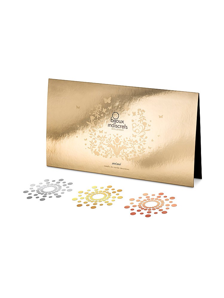 Bild von Bijoux Indiscrets Mimi Temporary Tattoo: Bodysticker 3er Pack, metallic