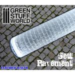 Bild von Green Stuff World Strukturwalze Sett Pavement Pflastersteine Strukturrolle Pin