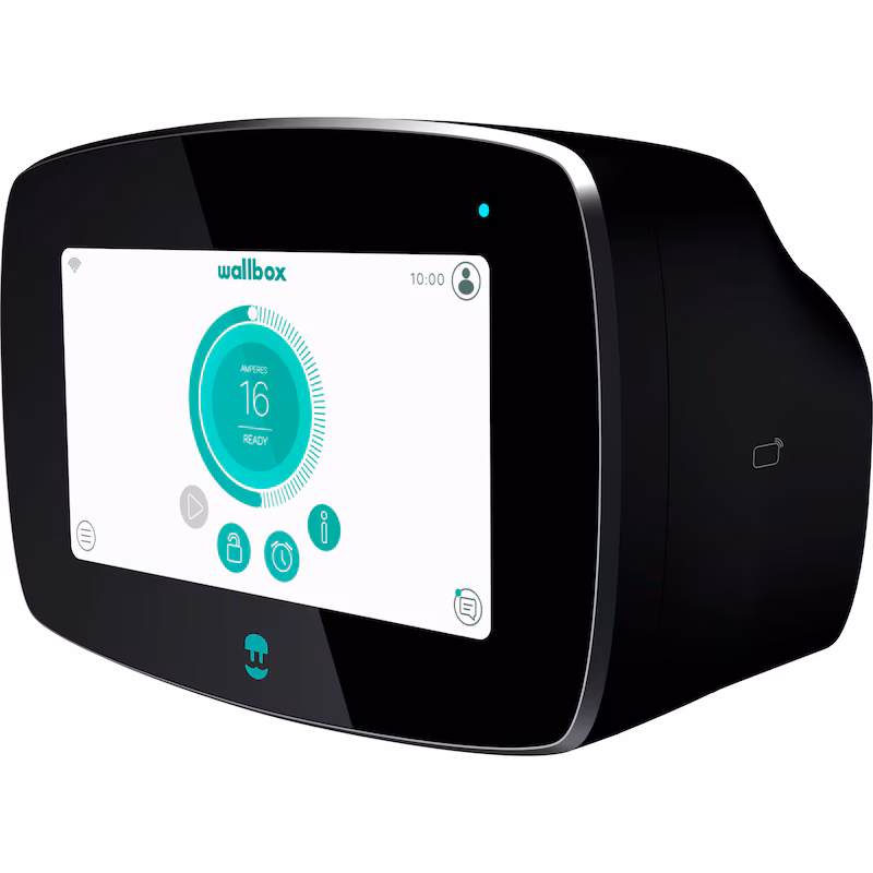 Bild von Wallbox Commander 2 Ladegerät für Elektrofahrzeuge – Einstellbare Leistung bis zu 22 kW, 7m, Typ-2-Ladekabel, 7"-Touchscreen, RFID-Kartenleser, WLAN und Bluetooth, OCPP