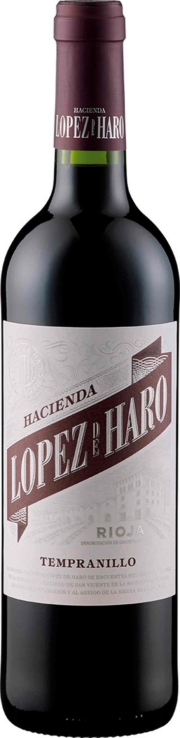 Bild von Hacienda López de Haro Tempranillo 2022  0.75L 13.5% Vol. Rotwein Trocken aus Spanien