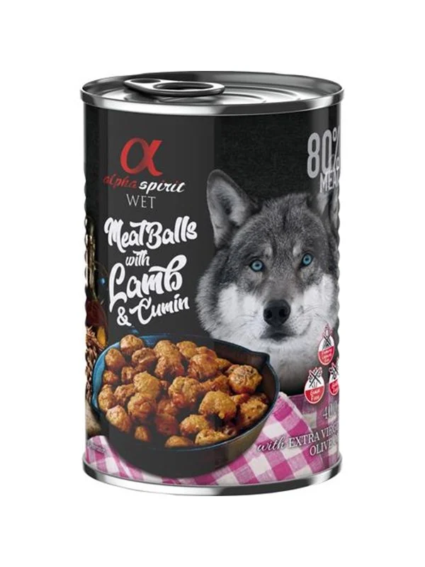 Bild von AlphaSpirit Alpha Spirit canned meatballs with lamb & cumin 400g