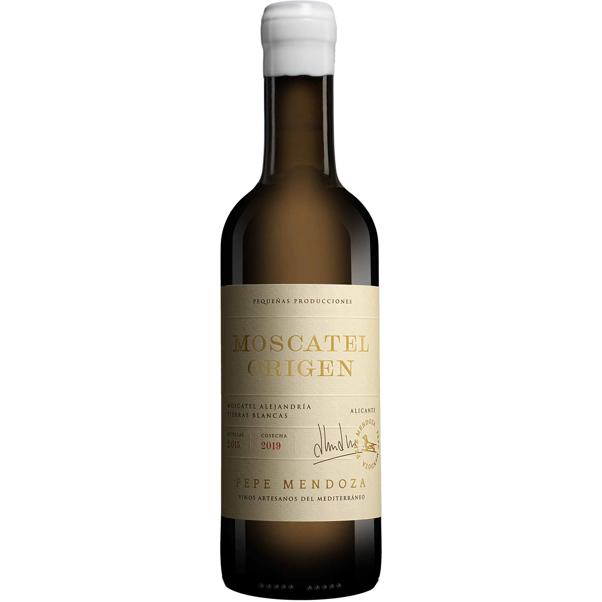 Bild von Pepe Mendoza Moscatel Origen - 0,375 L. 2019  0.375L 14% Vol. Sehr Süß aus Spanien