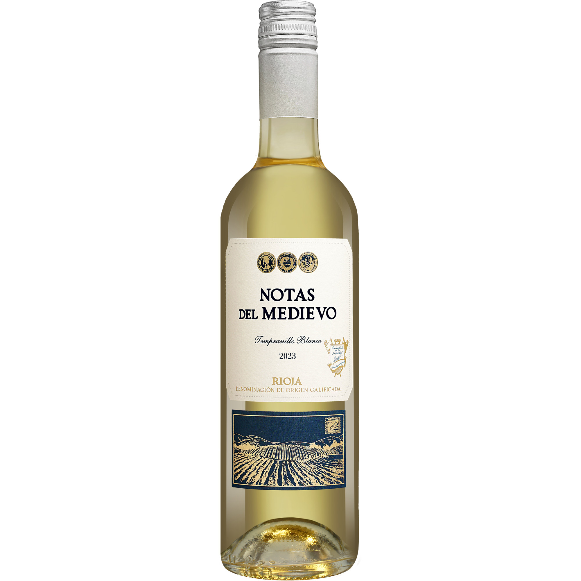 Bild von Notas del Medievo Tempranillo Blanco 2023  0.75L 12% Vol. Weißwein Trocken aus Spanien