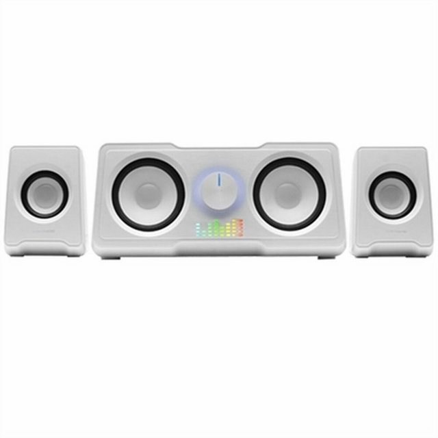 Bild von Mars Gaming MS22W, Kompakte Gaming Lautsprecher 2.2, RGB Flow, Subwoofer + 4 Aktiv-Lautsprecher, DSP Sound 35W, Weiß