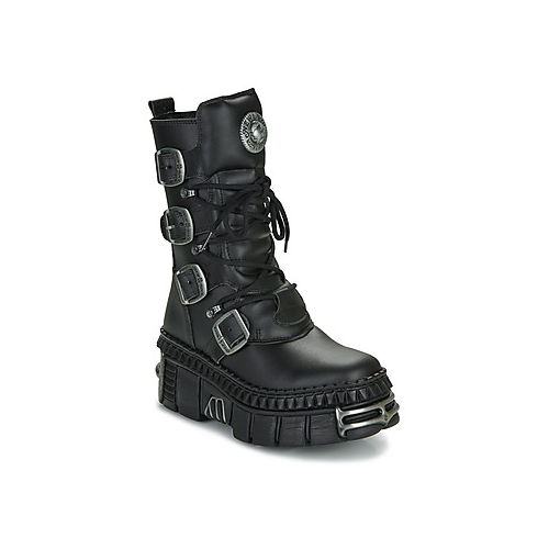 Bild von New Rock Damenstiefel WALL 1473 VEGAN – Schwarz