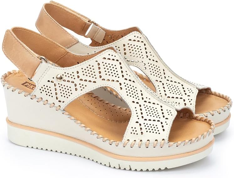 Bild von PIKOLINOS Keilsandalette "AGUADULCE", Sommerschuh, Sandale, Keilabsatz, mit sommerlichem Lochmuster