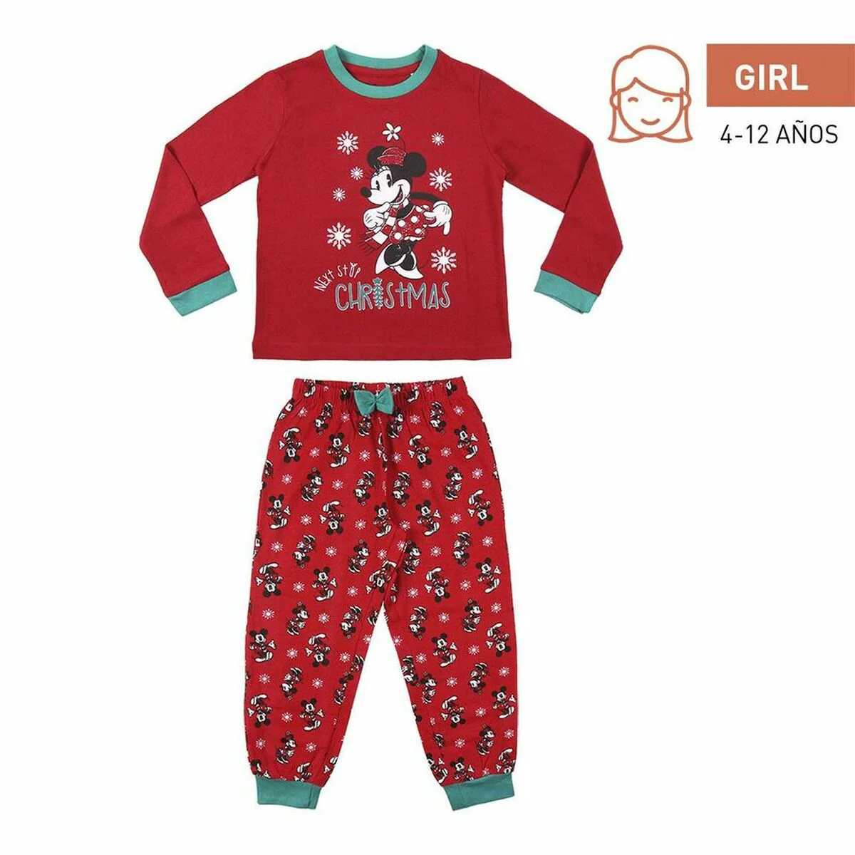 Bild von Schlafanzug Für Kinder Mickey Mouse Rot