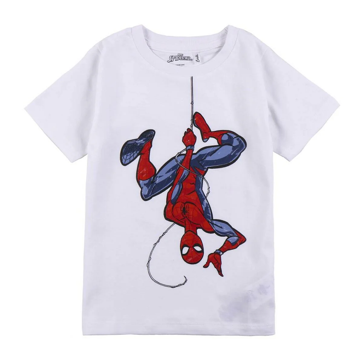 Bild von Kurzarm-T-Shirt für Kinder Spider-Man Weiß