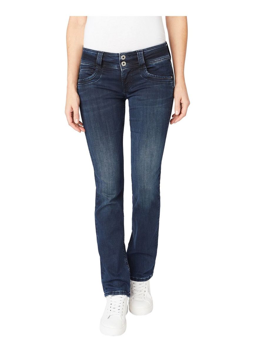 Bild von Pepe Jeans Damen Jeans Gen - Regular Fit - Blau - Blue Black Wiser