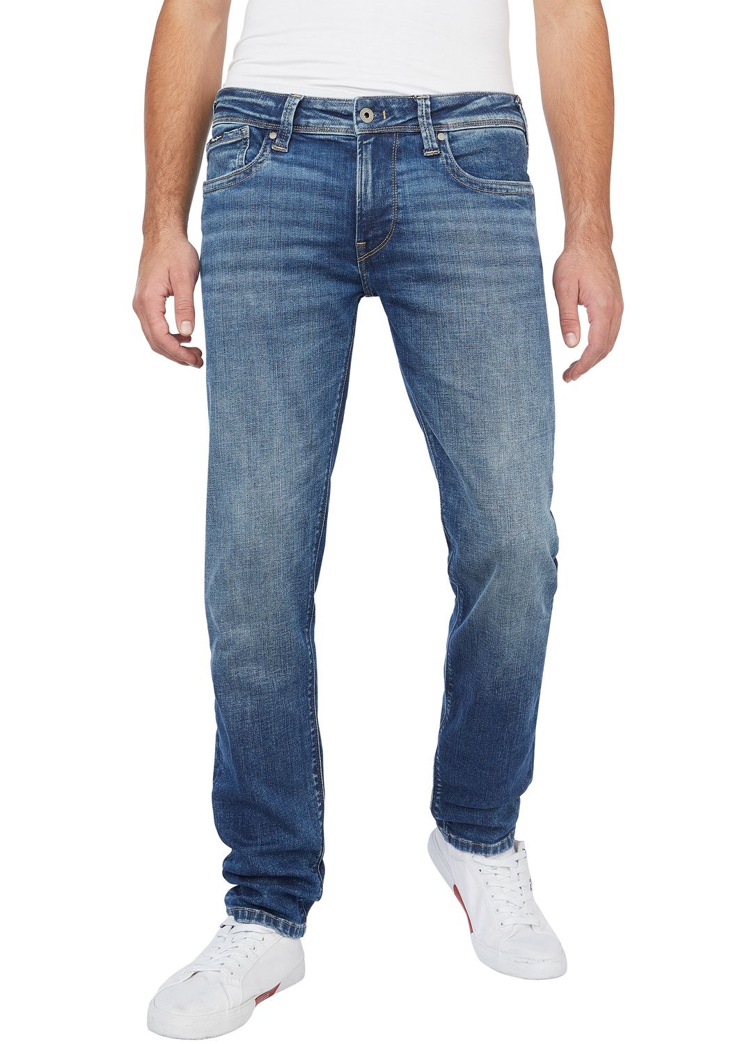 Bild von Pepe Jeans Herren Jeans HATCH - Slim Fit - Blau - Medium Blue Denim