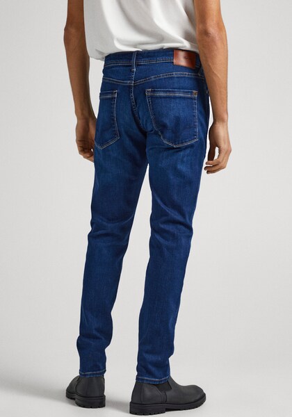 Bild von Pepe Jeans Herren Jeans STANLEY - Tapered Fit - Blau - Dark Blue Denim