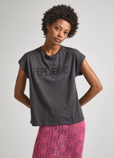 Bild von Pepe Jeans T-Shirt »LILITH«, mit Logoapplikation